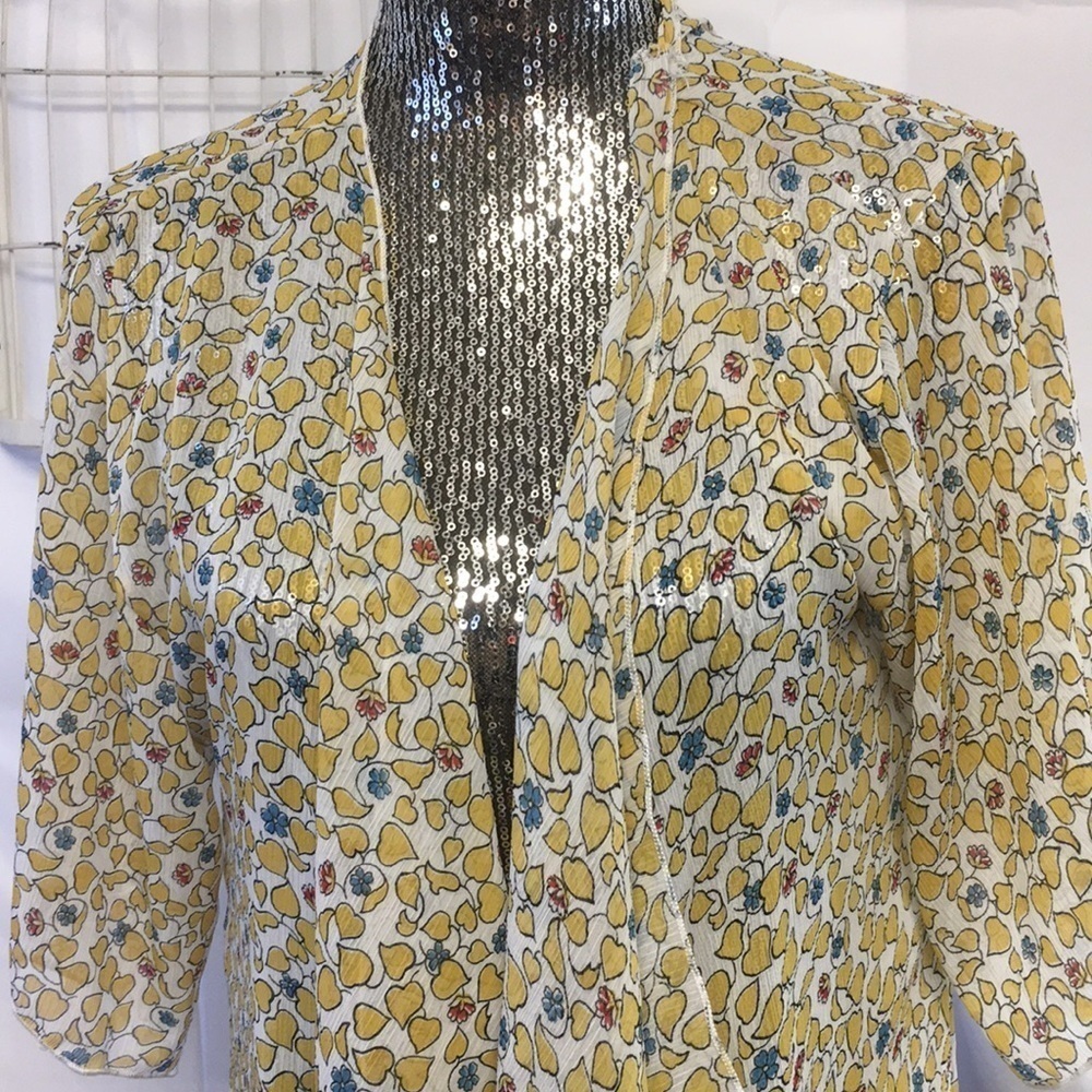 - Lularoe fringe shawl kimono yellow small